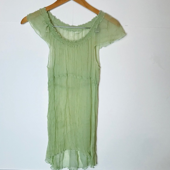 Dresses & Skirts - 🐝**Sheer Peasant Boho Dress